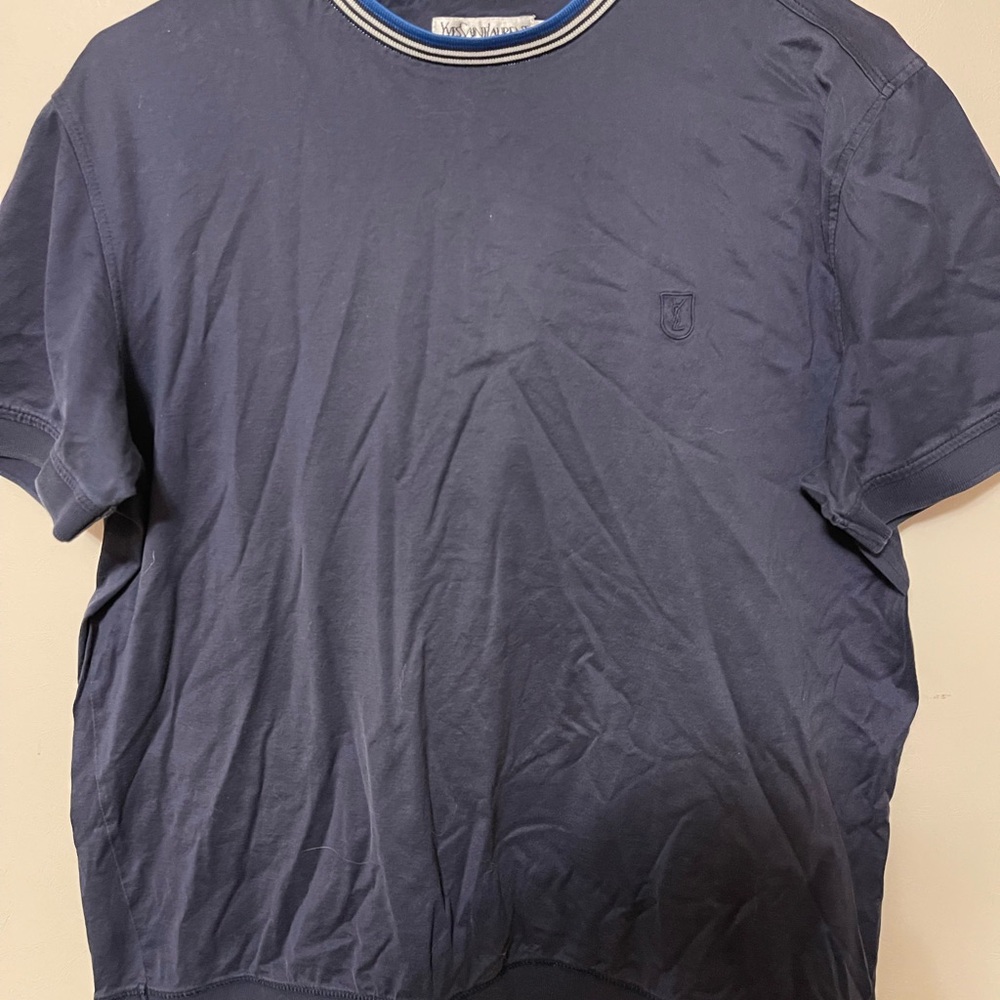 MEN YSL Navy Blue T-Shirt